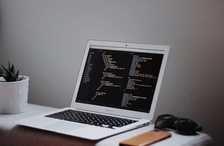 Photo Coding laptop
